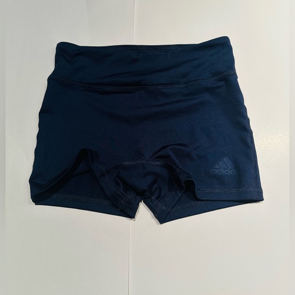 Adidas Climalite Girls Navy Bike Shorts Size Medium - Picture 1 of 4